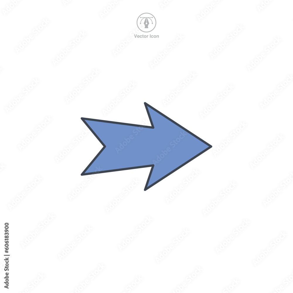 Right Arrow icon symbol template for graphic and web design collection logo vector illustration Right Arrow icon symbol template for graphic and web design collection logo vector illustration