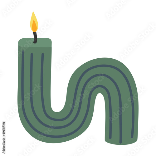 candles isolated on white