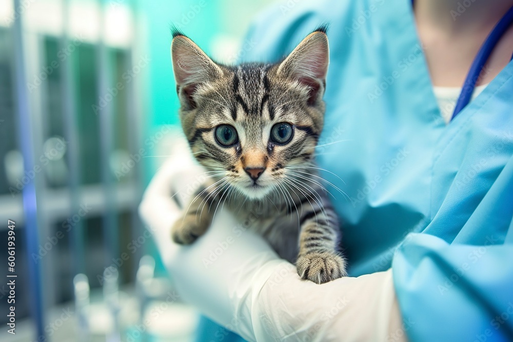 A pet being examined by a vet. Ai generated. A pet being examined by a vet. Ai generated.