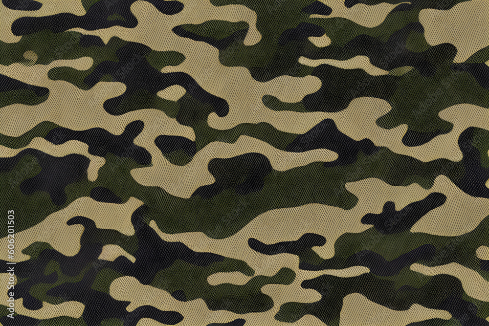 Fototapeta premium Beautiful texture of military camouflage. Generative AI