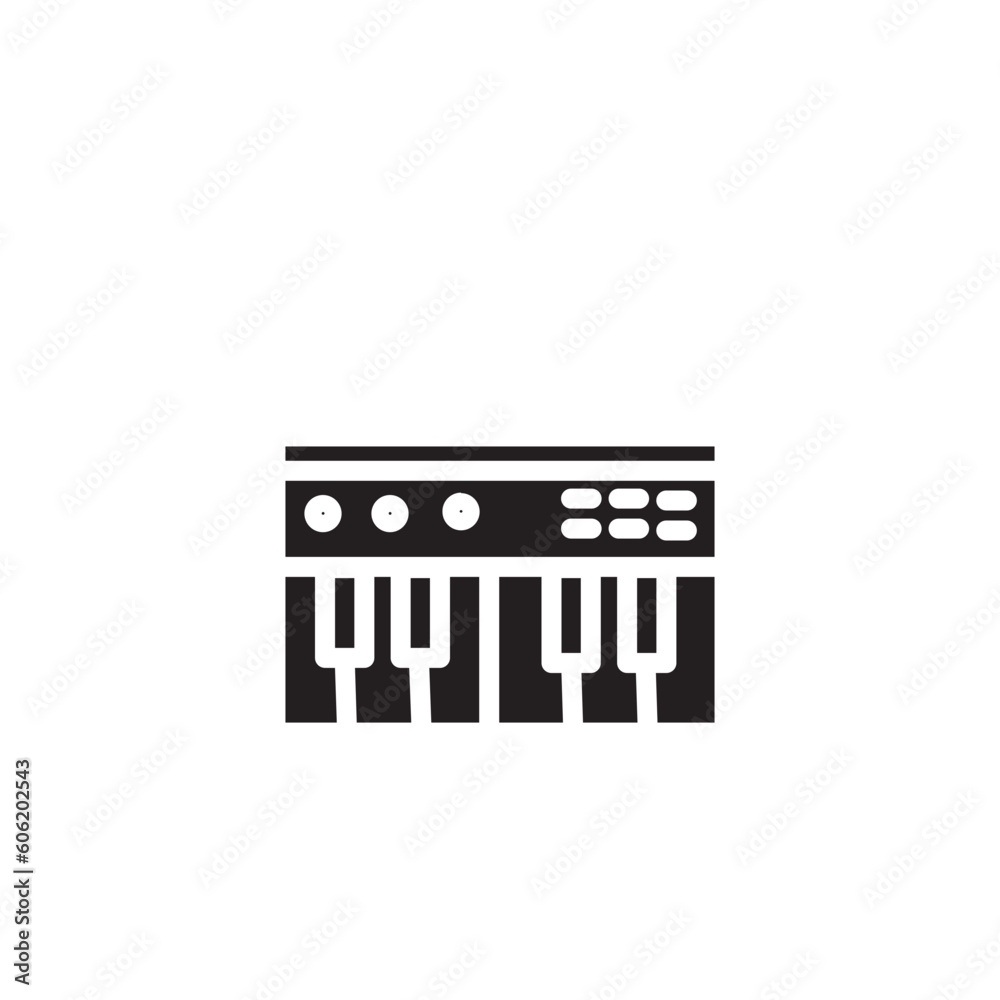 Instrument Keyboard Keys Solid Icon Instrument Keyboard Keys Solid Icon