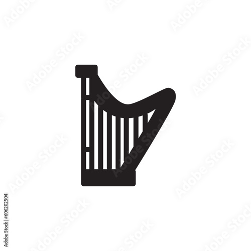 Harp Music String Solid Icon