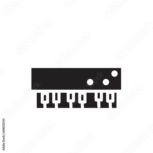 Instrument Keyboard Keys Solid Icon