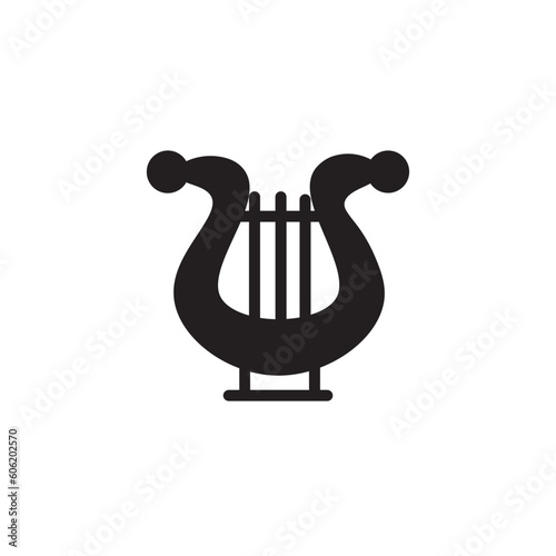 Lyra Lyre Music Solid Icon