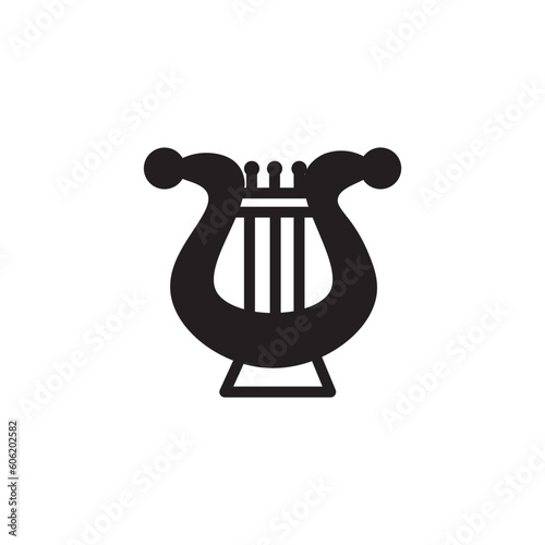 Lyra Lyre Music Solid Icon