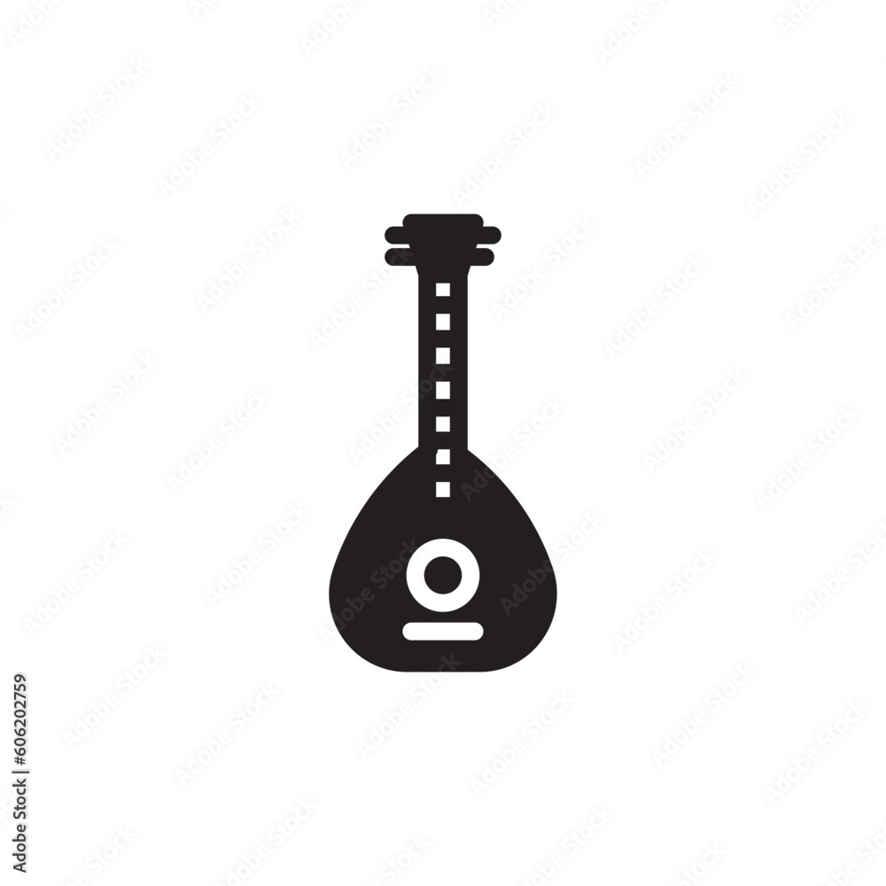 Mandolin Music String Solid Icon Mandolin Music String Solid Icon