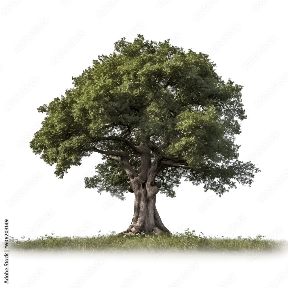 one tree isolated on white background one tree isolated on white background