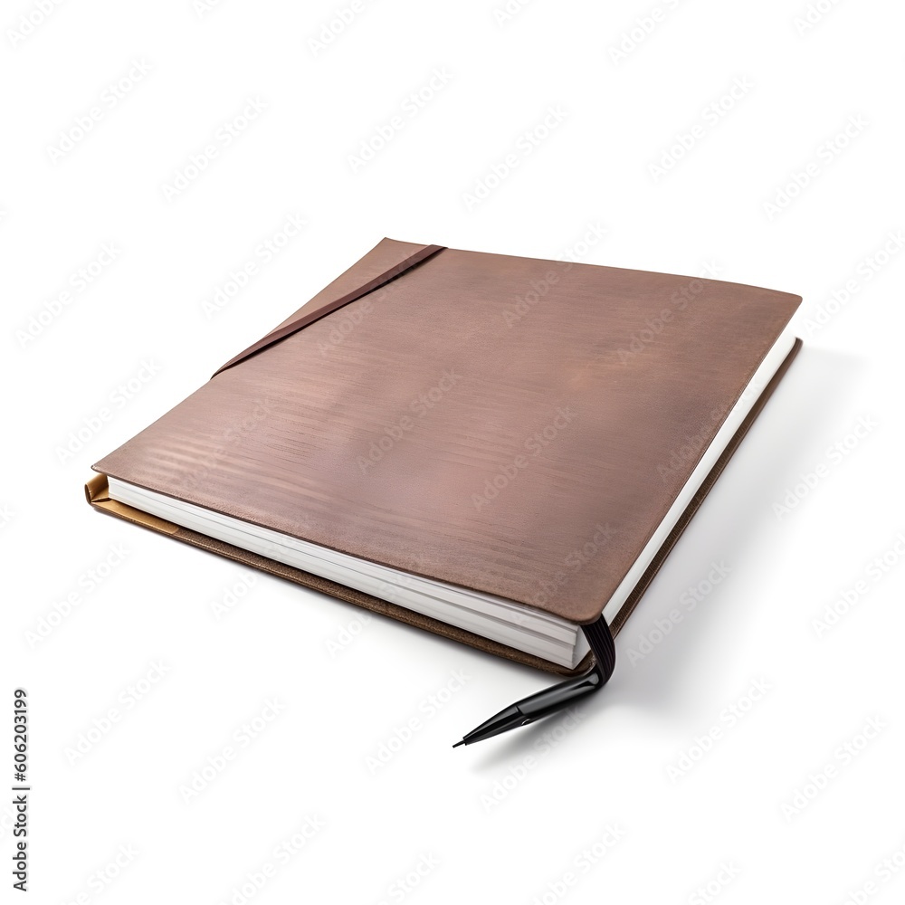 natural notepad on a white background natural notepad on a white background