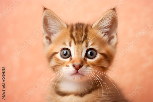 Cute Bengal kitten portrait studio shot © sam