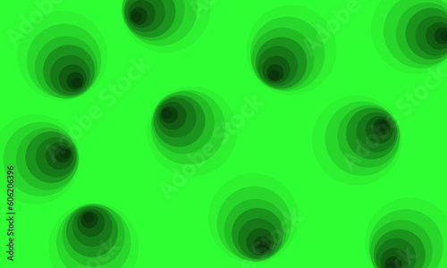 green hole circle abstract background.