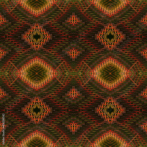 Abstract Repeating pattern Background Based on Agave