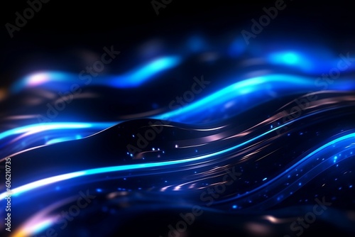 Blue lava abstract futuristic background 