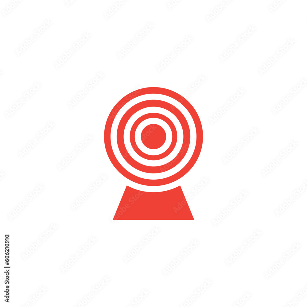 Aim Dartboard Game Solid Icon Aim Dartboard Game Solid Icon
