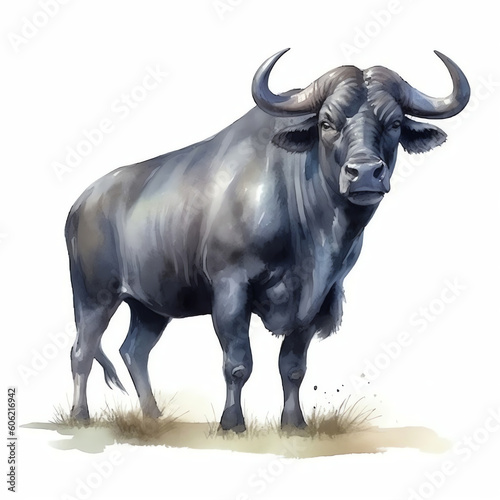 African bull face vector iilustration in hand drawn style, perfect for tshirt and mascot design