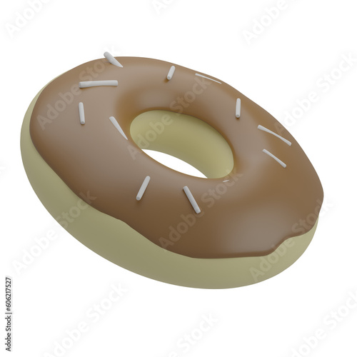 Fototapeta Naklejka Na Ścianę i Meble -  3D Donut Illustration