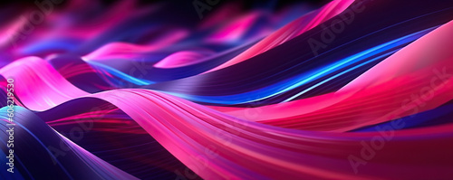 A colorful abstract background with wavy lines created with Generative AI technology