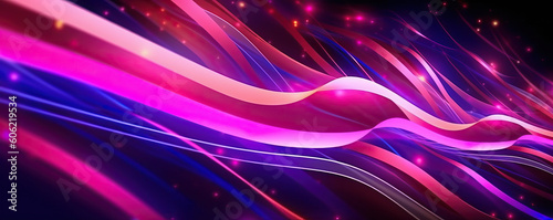 A purple and pink abstract background with lines created with Generative AI technology