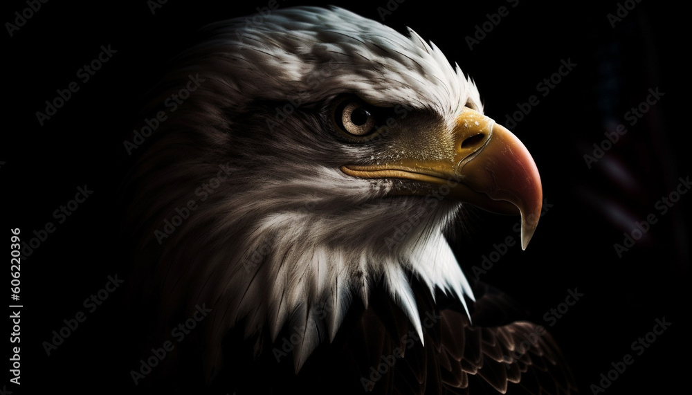 Majestic bird of prey, sharp talons, flying generated by AI Majestic bird of prey, sharp talons, flying generated by AI