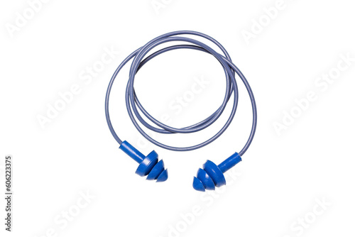 ear plug isolated on white background, Clipping path
