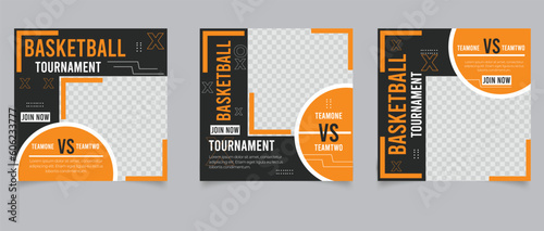 social media post template for basketball	