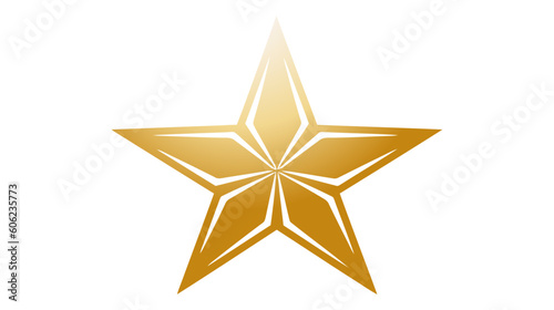 Star icon, logo. Vector illustration isolated on white background