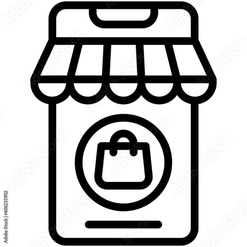 E-commerce Icon Set wit Outline style vector
