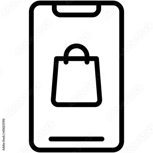 E-commerce Icon Set wit Outline style vector