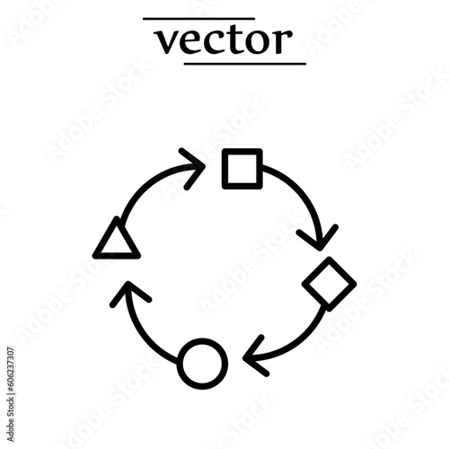 Adaptation icon, vector illustration on white background..eps