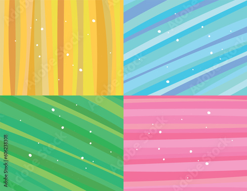 stripes, yellow, pink, green, blue, handwriting
