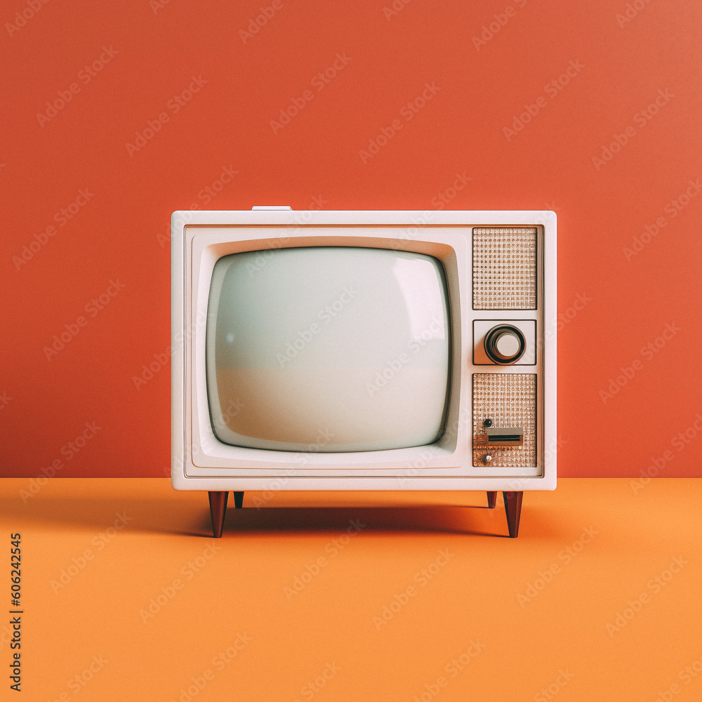 An old fashioned television - created with Generative AI technology