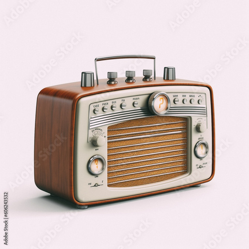 Radio from the 1950s - created with Generative AI technology