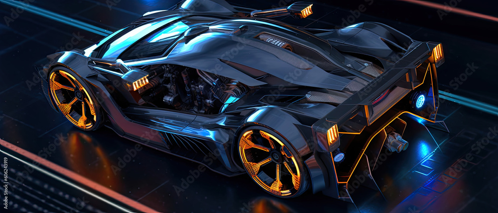 Cyberpunk Hypercar