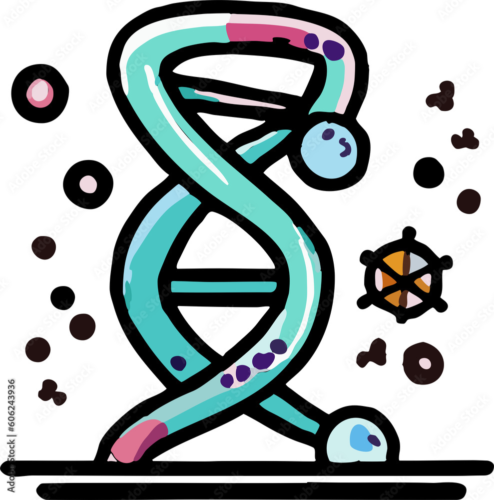 Biology png graphic clipart design Stock Illustration | Adobe Stock