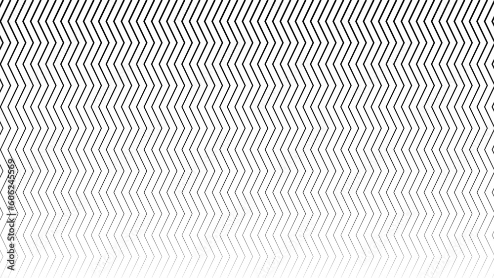 Abstract wavy, waving (zigzag) lines element. Vertical lines, stripes. Vertical monochrome stripes header banner background design element empty blank template isolated on white.