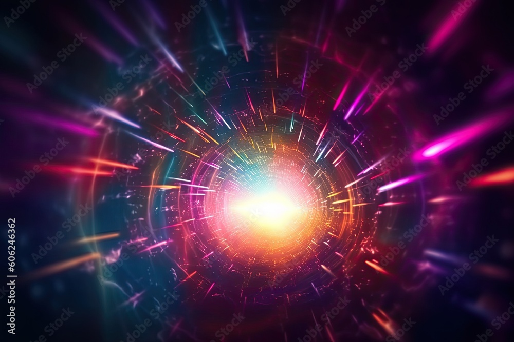 vibrant burst of colors against a dark backdrop Generative AI vibrant burst of colors against a dark backdrop Generative AI