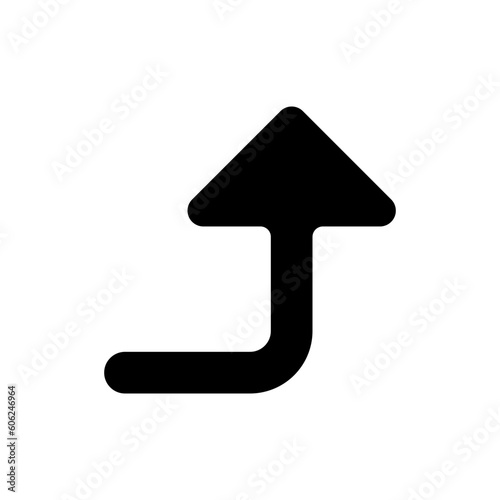 Turn Up Right Arrow Icon