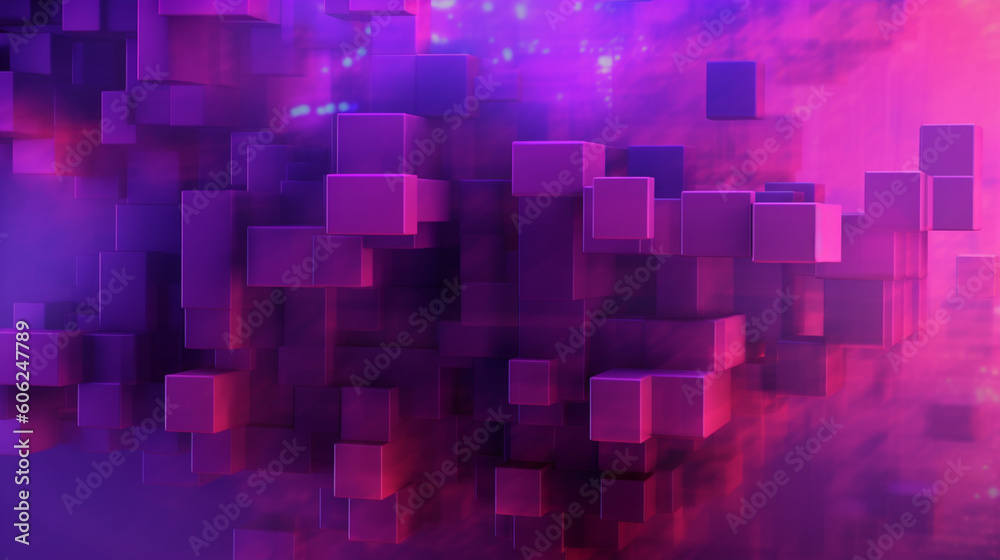 abstract pink and purple 3d cubes abstract pink and purple 3d cubes