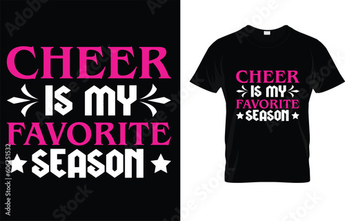 Cheer Is My Favorite Season Cheerleading Competition Gift T-Shirt