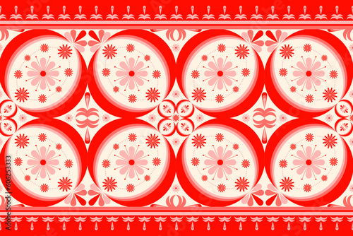 Flower Oriental ethnic pattern traditional, creative decorative tile,Luxury design texture,Morocco Art,glamorous, Design for textile, curtain, carpet, wallpaper, clothing, wrapping, Batik, fabric