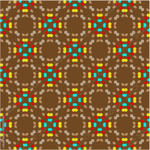 Seamless vector background with repeat pattern. Multicolored mosaic. Perfect for fashion, textile design, cute themed fabric, on wall paper, wrapping paper, fabrics and home decor.
