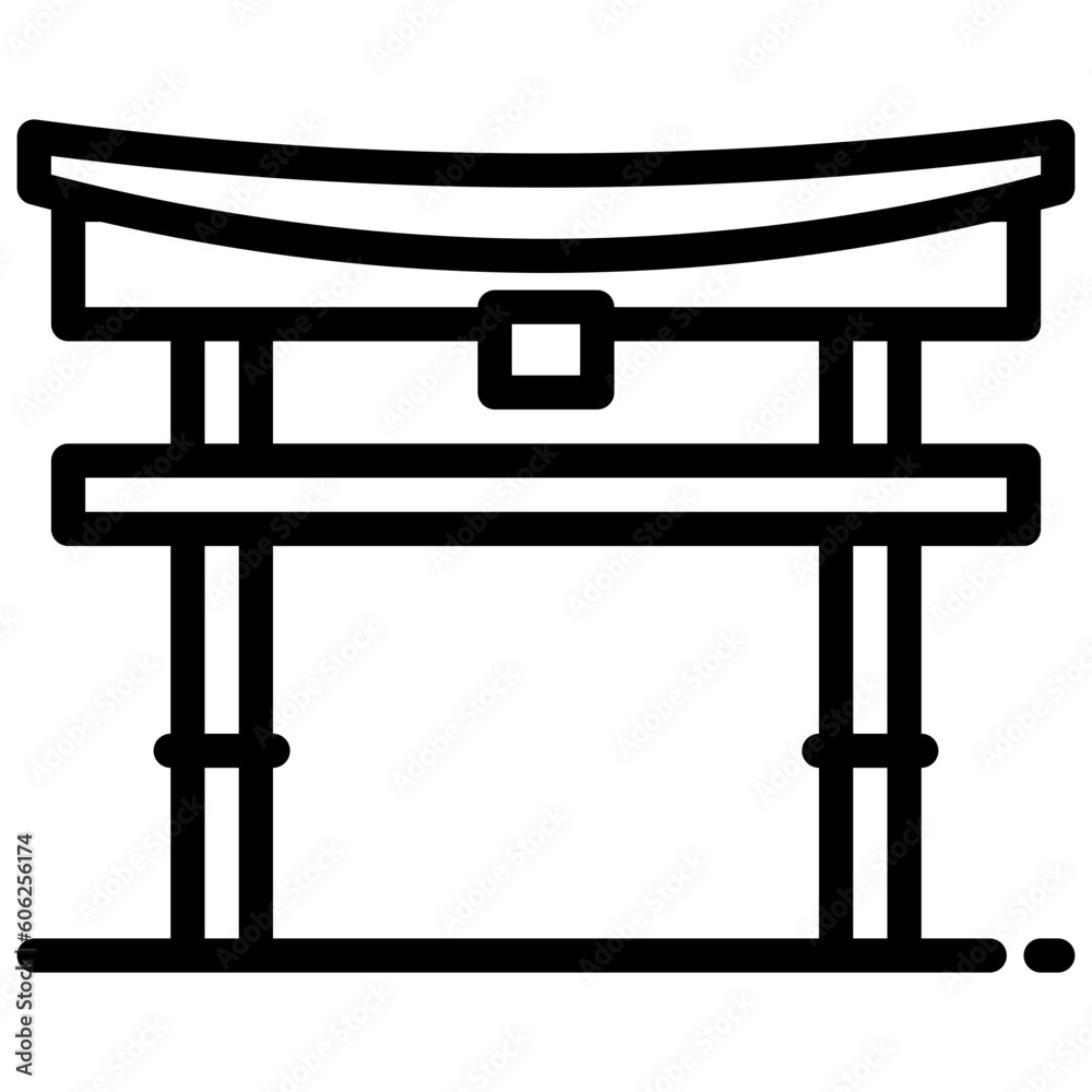 Landmark outline icon Landmark outline icon