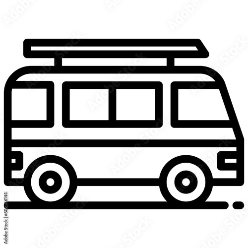 Bus outline icon