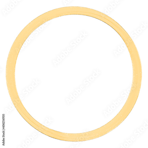 yellow oil paint circle