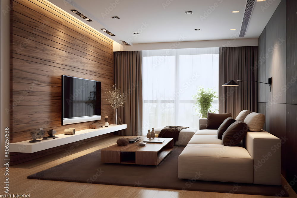 Minimal style bedroom, living room, toilet, bathroom. Generative ai Minimal style bedroom, living room, toilet, bathroom. Generative ai