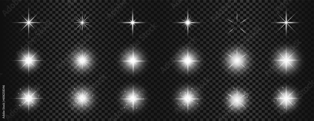 Sparkling star, vector glowing star light effect.Shine glowing stars. Vector illustration Sparkling star, vector glowing star light effect.Shine glowing stars. Vector illustration