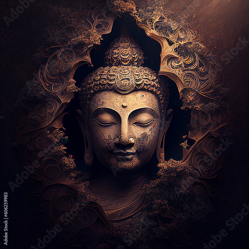 Unveiling "Peaceful Buddha: Embodying Serenity and Harmony" - Awaken Inner Tranquility with Your Art!