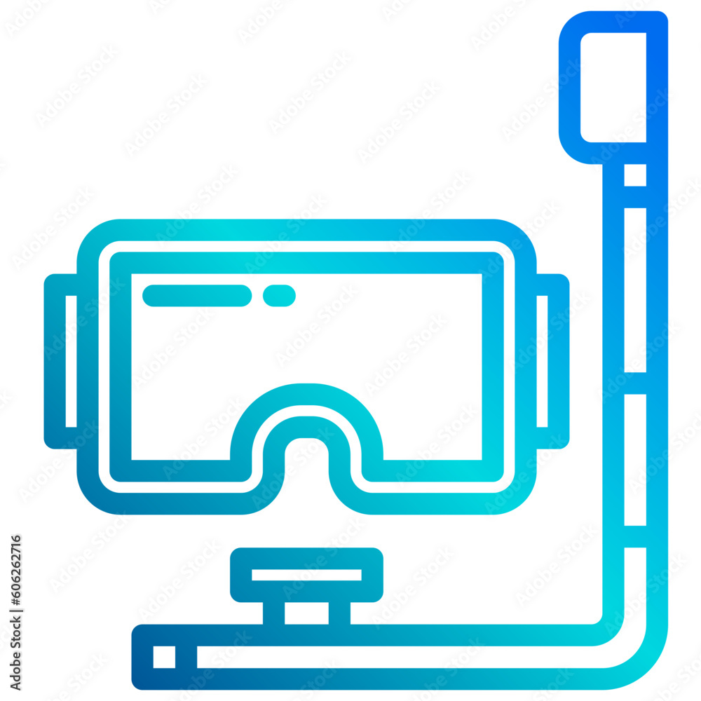 Snorkle gradient line icon