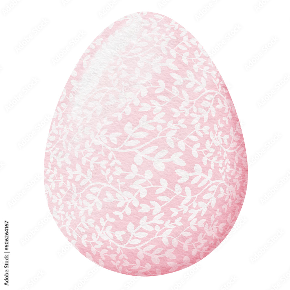 Pink Watercolor easter egg.
Pink Watercolor easter egg.
