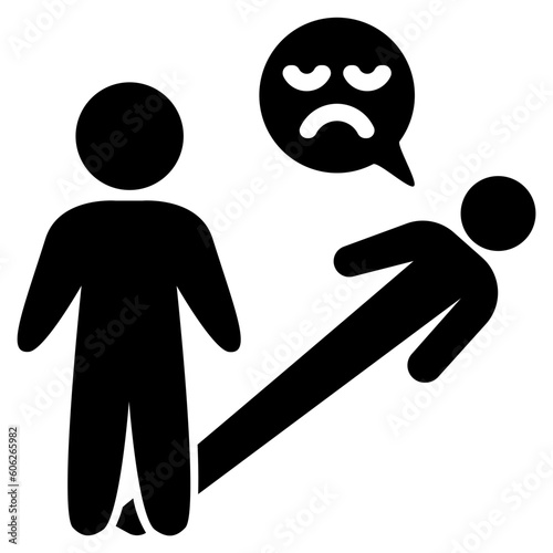 alone glyph style icon