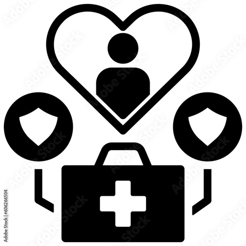 doctor glyph style icon